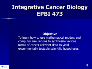 Integrative Cancer Biology - Case Western Reserve University