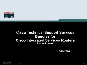 Cisco ISR Presentation