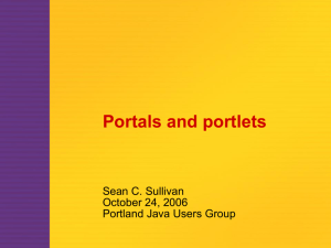 Portal servers and portlets
