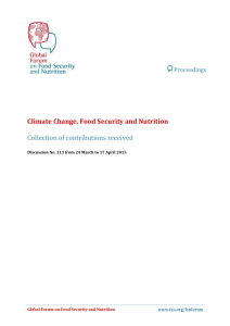 Proceedings (DOC) - Food and Agriculture Organization of the