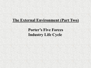 Chapter Three (The External Environment Part Two)