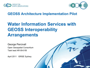 Water Information Services with GEOSS