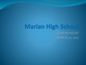 Naviance - Marian High School