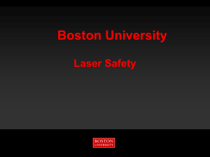 Basic Laser Safety - Boston University
