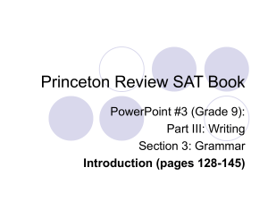 Princeton Review SAT Book