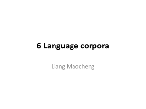 3.1 An overview of the use of corpora in applied linguistics