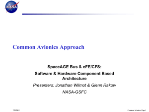 Common Avionics Presentation Cleveland 10-17-12