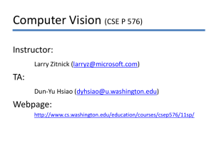 Computer Vision (CSE P 576)