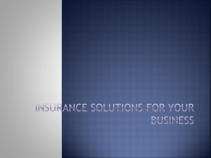 Insurance Solutions For Your Business