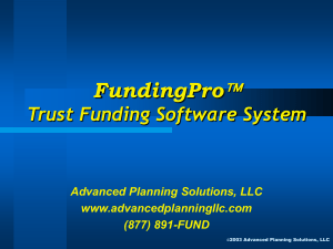 FundingPro - Advanced Planning Solutions