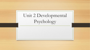Unit 2 Developmental Psychology