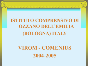 virom - comenius - Istituto Comprensivo di Ozzano dell'Emilia