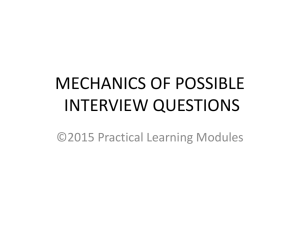 mechanics of interview questions