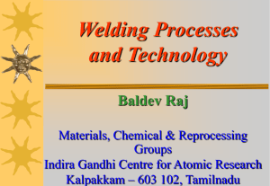 Welding Processes and Technology for Stainless Steels