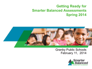 Smarter Balanced Tests - Granby Public Schools