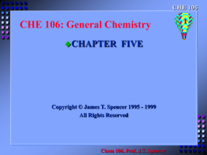 CHE 106: General Chemistry