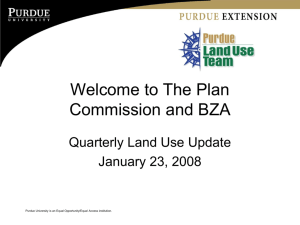 Welcome to The Plan Commission and BZA