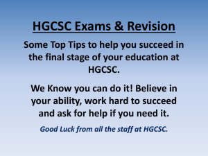 Revision techniques for final GCSE exams