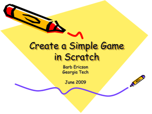 Creating a Simple Game in Scratch