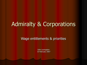 Admiralty & Corporations