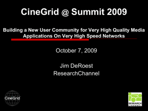 What is CineGrid?