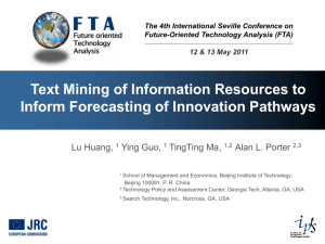 Text Mining of Information Resources to Inform Forecasting of