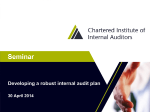 Developing a robust internal audit plan