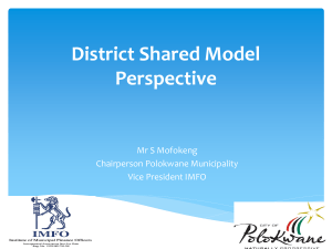 Mofokeng Operational Model of and Effective Audit
