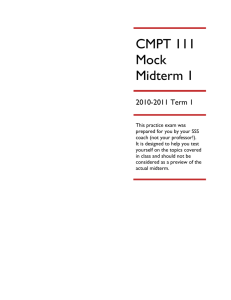 CMPT 111 Mock Midterm 1