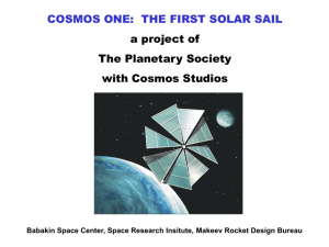 solar sail spacecraft in development