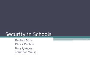 Security in Schools