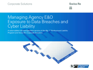 Data Breaches and Cyber Liability slides - E&O Happens
