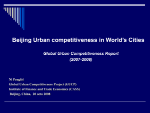 Global urban competitiveness index