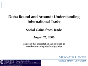 Social Gains from Trade