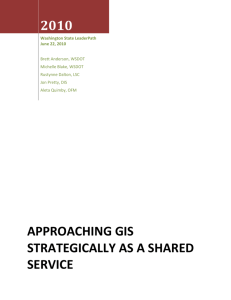 Approaching GIS strategically as a shared service