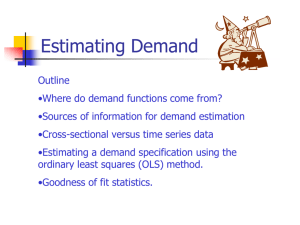 Estimating Demand