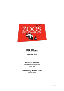 Communications Strategy: Zoos SA