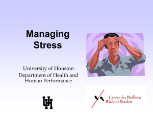 Managing Stress - Presentation