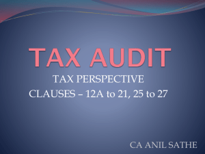 tax audit - Baroda ICAI