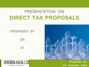 Tax Rate - Verendra Kalra & Co.