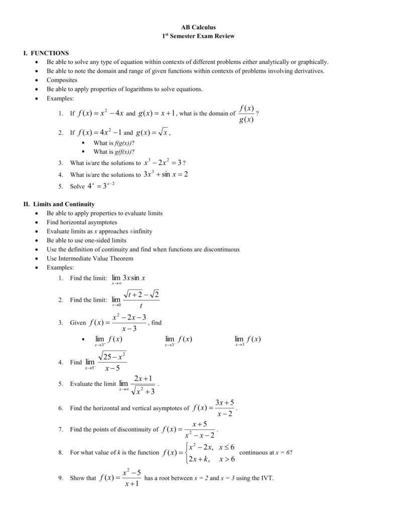 ab-calculus-1st-semester-exam-review-i-functions-be-able-to