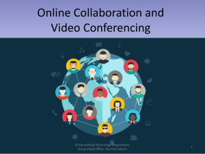 Online Collaboration and Video Conferencing