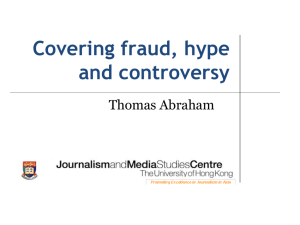 Fraud, Hype and controversy