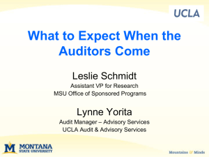 What to Expect When the Auditors Come