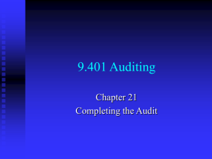 9.401 Auditing