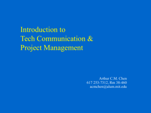 Introduction to Project Management