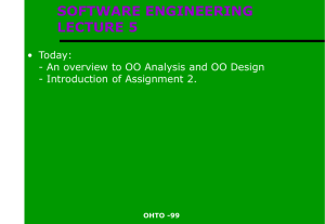 Slides on OO analysis and design