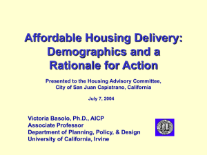 Demographics and A Rationale for Action (Orange County