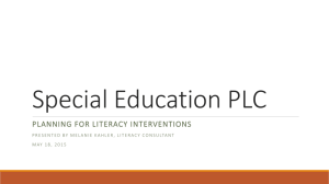 Special Education PLC