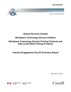 Industry Engagement Day #2 Summary